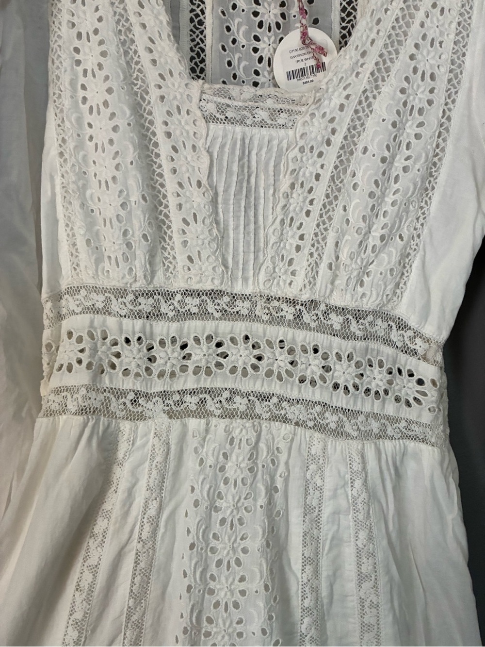 LoveShackFancy Garrison Dress | Eyelet Cottagecore Coquette Romantic Bridal 2 - Picture 6 of 16